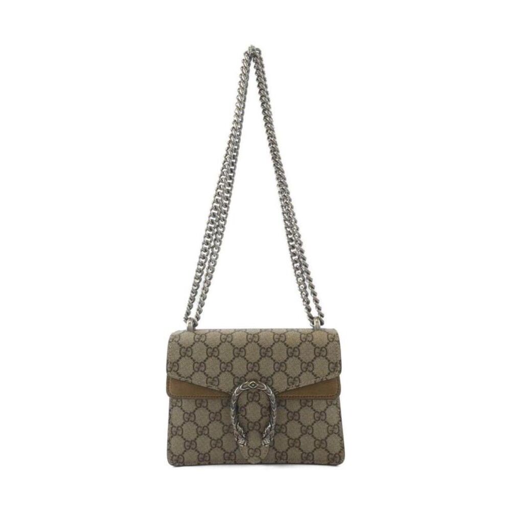 Gucci Dionysus GG Supreme Canvas Suede Shoulder Bag